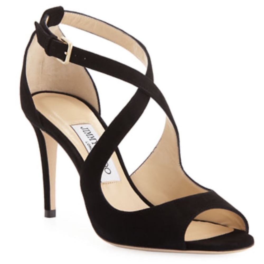 NWOT Emily Suede Crisscross 85mm Sandals